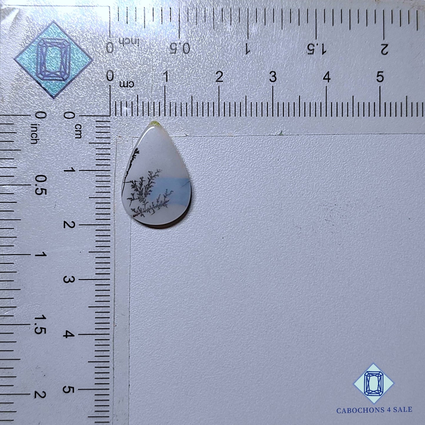 Natural Scenic Agate Gemstone Pear Cabochons 19*12*3mm from Brazil available for sale