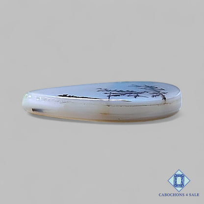 Natural Scenic Agate Gemstone Pear Cabochons 19*12*3mm from Brazil available for sale