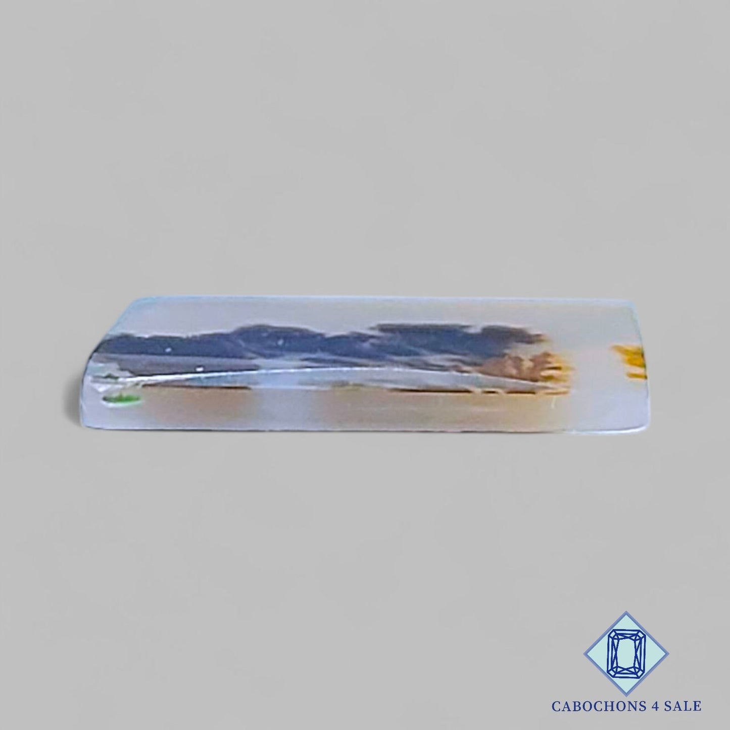 Natural Scenic Agate Gemstone  Fancy Cabochons 14*13*1mm from Brazil available for sale