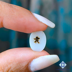 Natural Scenic Agate Gemstone  Oval Cabochons 12*9*1mm from Brazil available for sale
