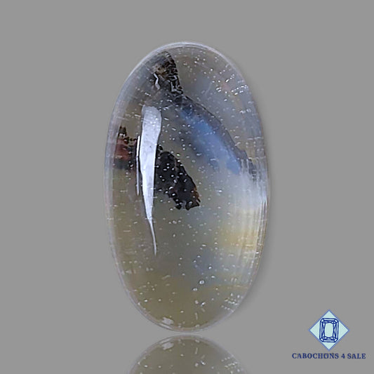 Scenic Agate Crystal Quartz Doublet