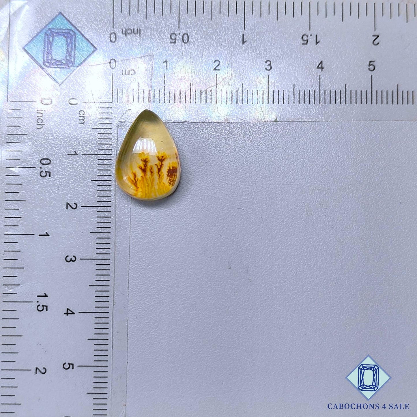 Scenic Agate + Crystal Quartz Doublet Gemstone  Pear Doublets 17*12*7mm available for sale