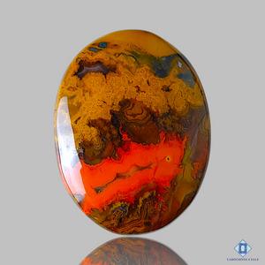 Seam Agate Oval Cabochons