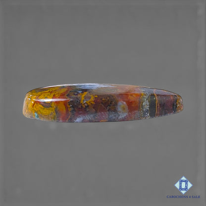 Natural Seam Agate Gemstone Pear Cabochons 34*25*6mm from USA available for sale