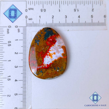 Natural Seam Agate Gemstone  Oval Cabochons 39*28*5mm from Morocco available for sale