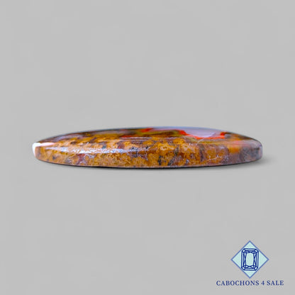 Natural Seam Agate Gemstone  Oval Cabochons 44*26*5mm from Morocco available for sale