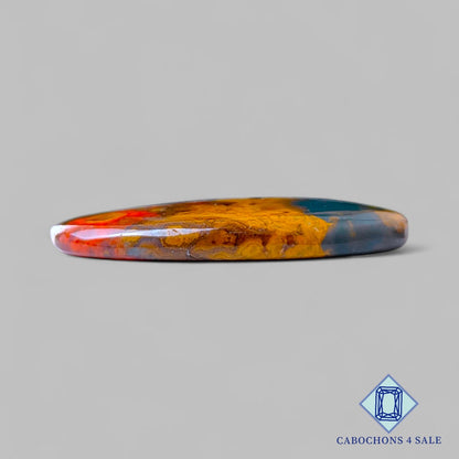 Natural Seam Agate Gemstone  Oval Cabochons 34*18*4mm from Morocco available for sale