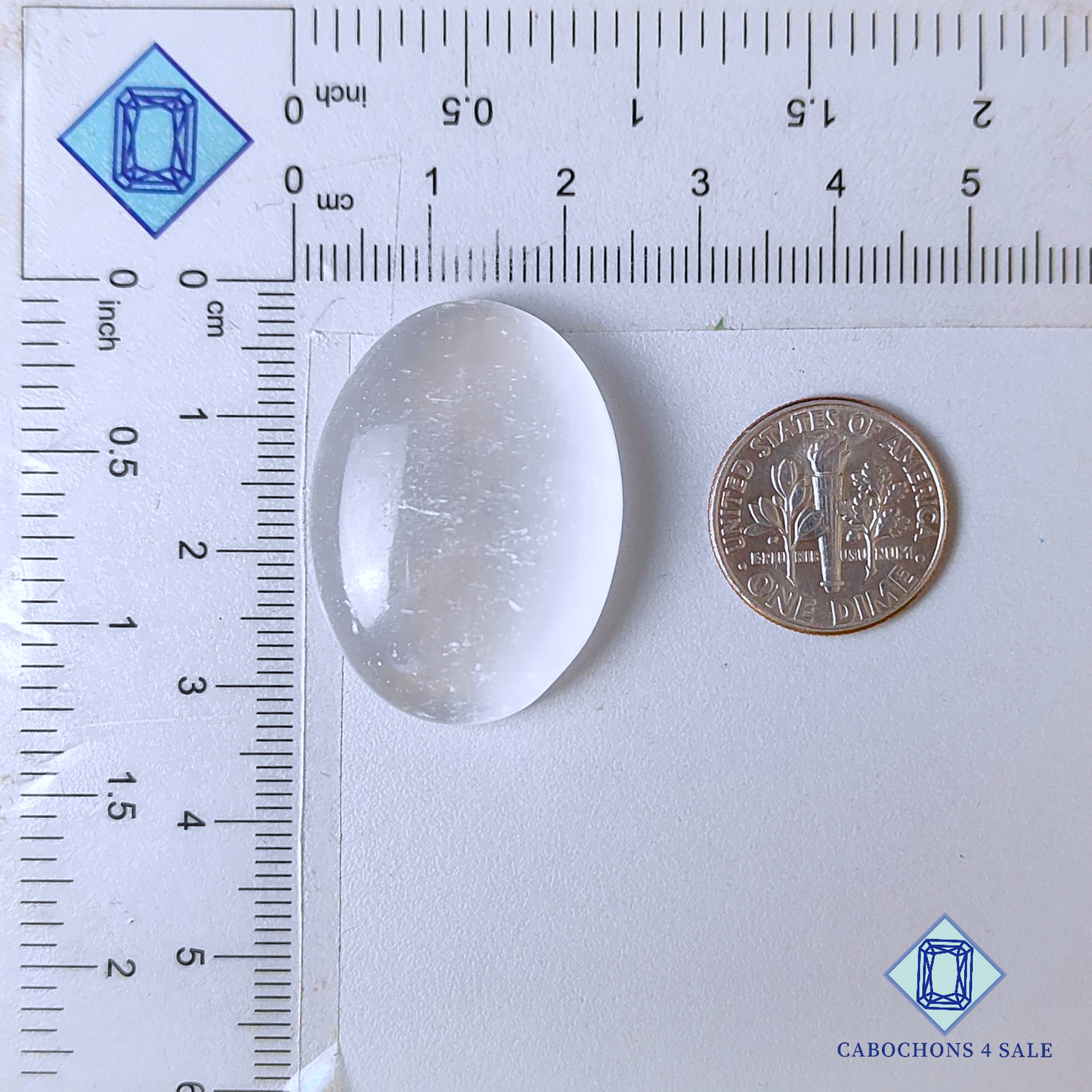 Selenite Oval Cabochons