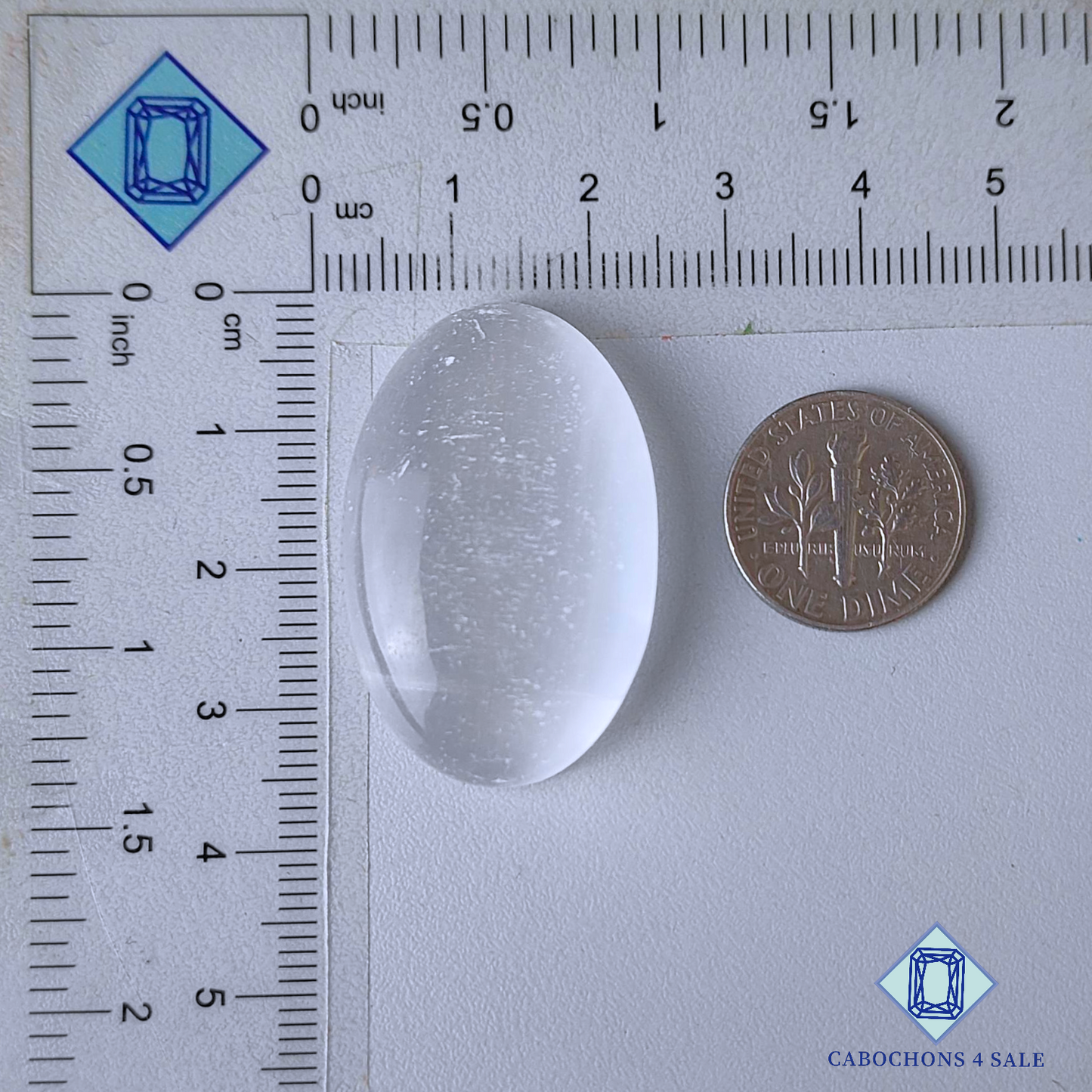 Selenite Oval Cabochons