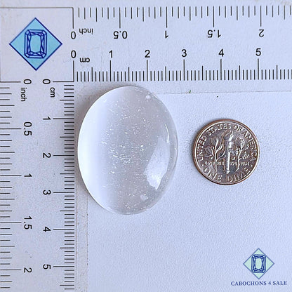 Natural Selenite Gemstone  Oval Cabochons 34*26*9mm From Mexico available for sale