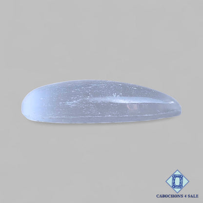 Cabujones de piedra preciosa de selenita natural en forma de pera, 41 x 23 x 9 mm, de México, disponibles para la venta.