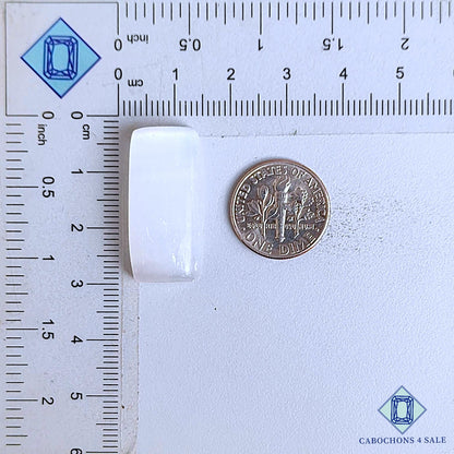 Natural Selenite Gemstone  Rectangle Cabochons 27*13*7mm From Mexico available for sale