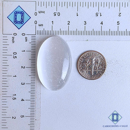 Natural Selenite Gemstone  Oval Cabochons 32*21*9mm From Mexico available for sale