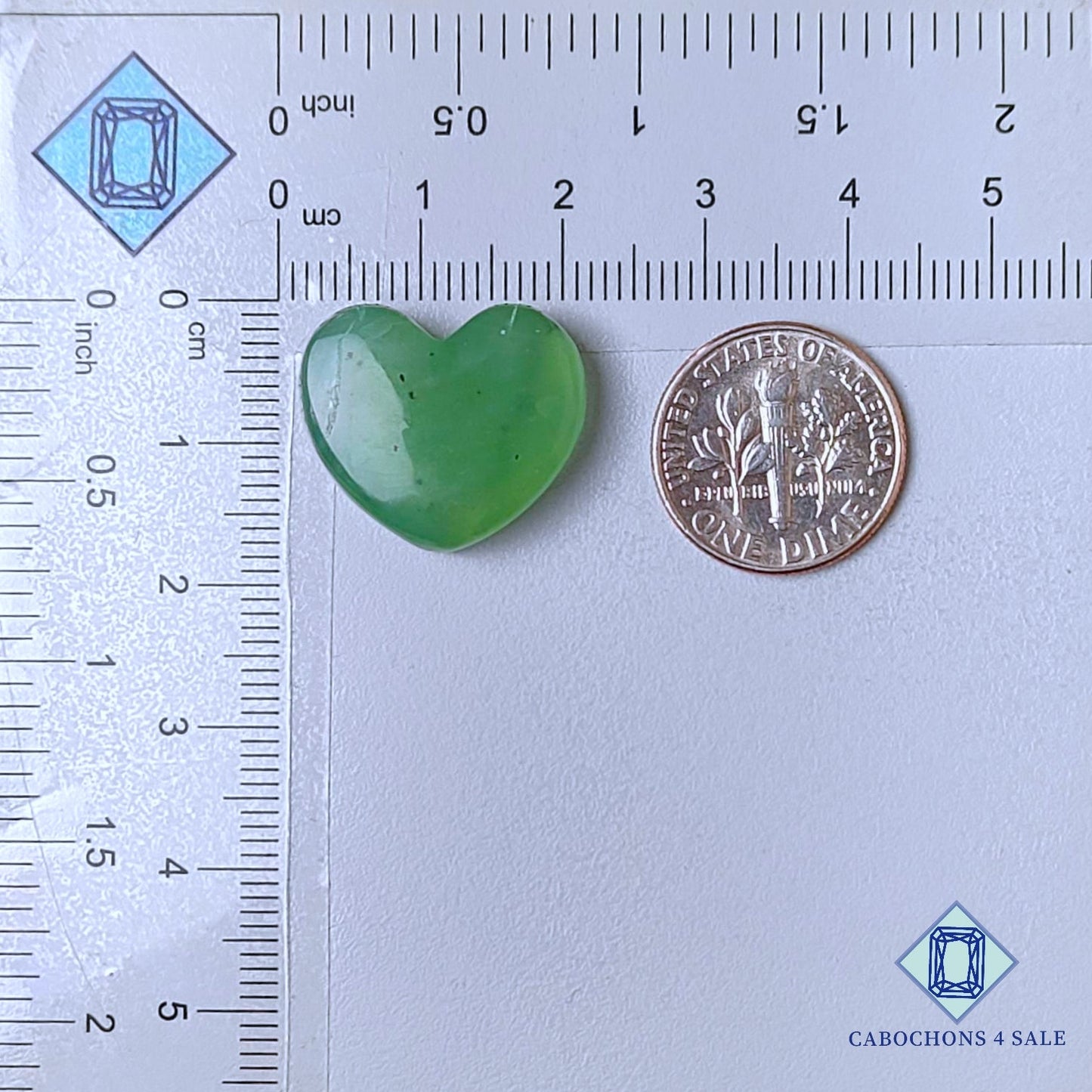 Tallas de corazón de piedra preciosa serpentina natural de 17 x 20 x 6 mm, procedentes de EE. UU., disponibles para la venta.