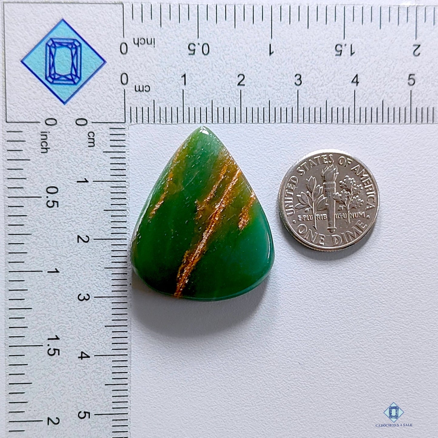 Serpentine Pear Cabochons