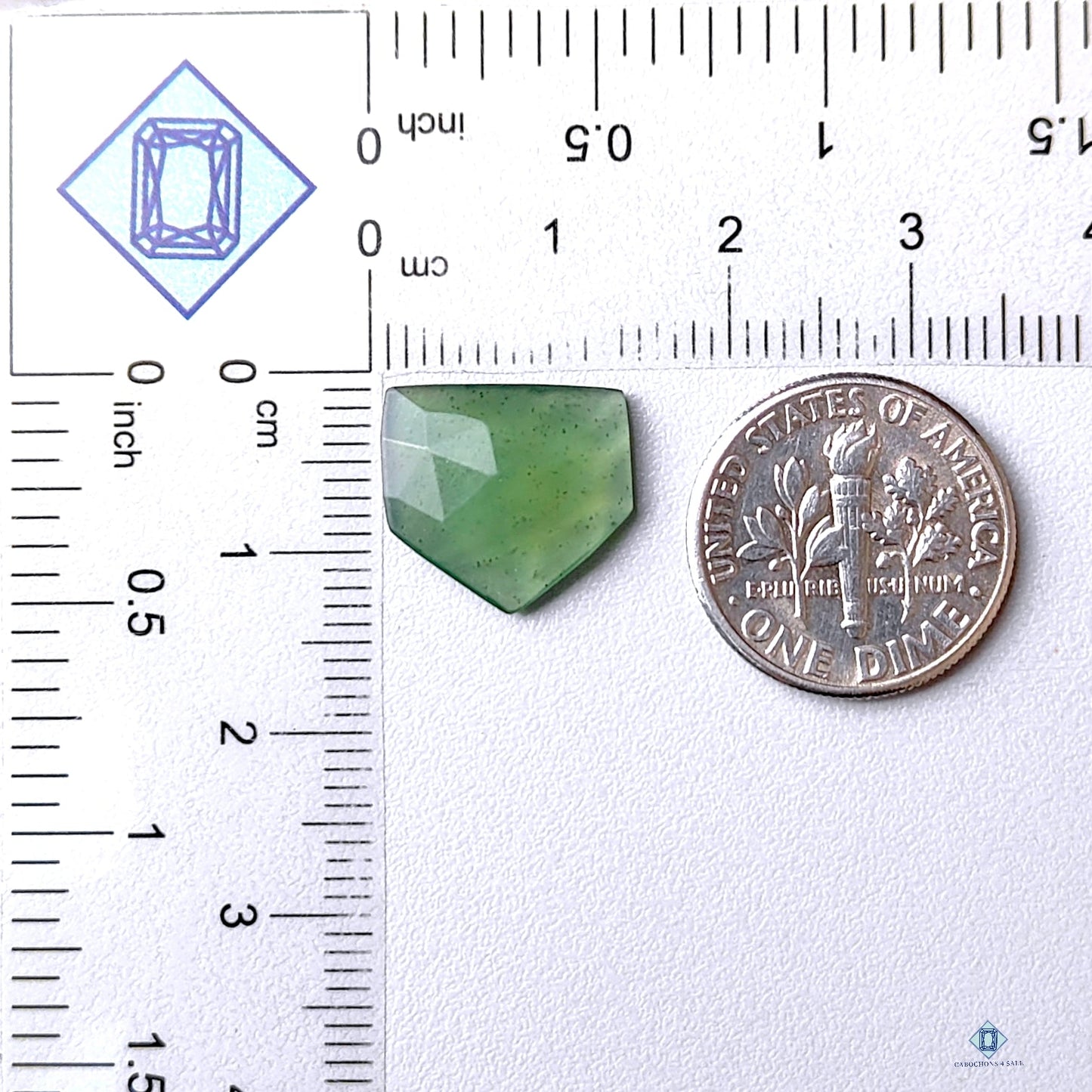 Serpentine Pentagon Rose Cut