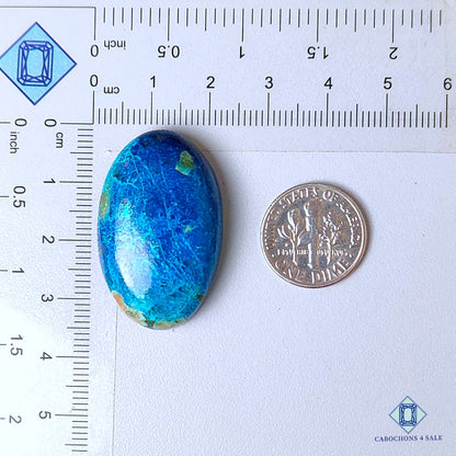 Natural Shattuckite Gemstone  Oval Cabochons 34*21*8mm from United States available for sale