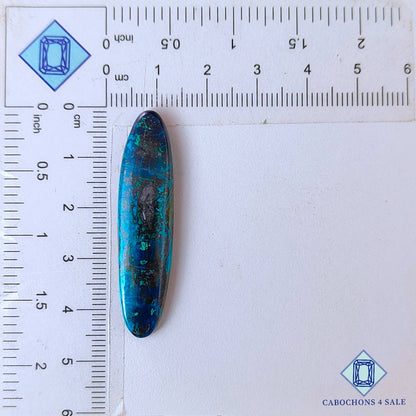 Natural Shattuckite Gemstone  Oval Cabochons 44*11*5mm from USA available for sale