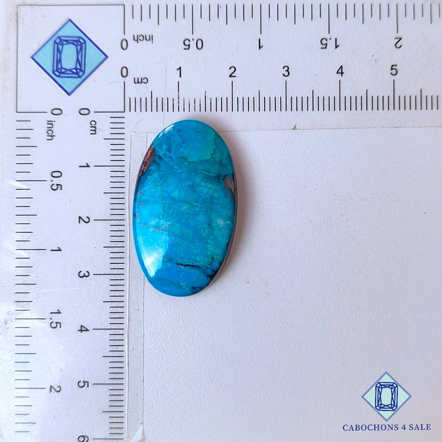 Natural Shattuckite Gemstone  Oval Cabochons 32*19*6mm from USA available for sale