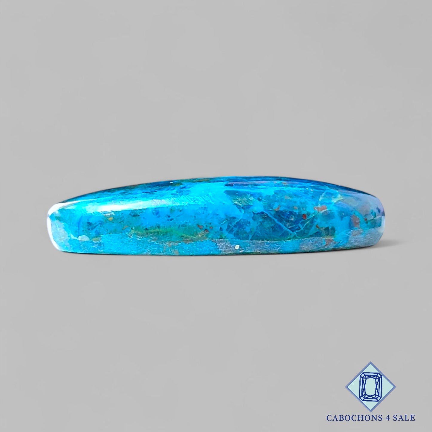 Cabujones ovalados de piedra preciosa shattuckita natural de 39 x 23 x 8 mm, disponibles para la venta en EE. UU.