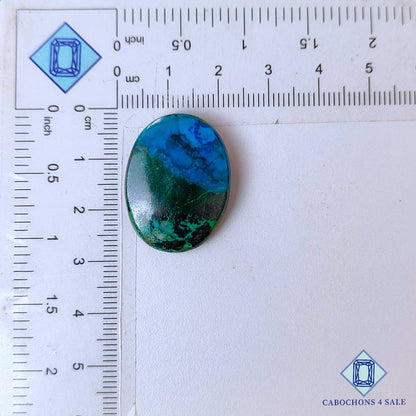 Natural Shattuckite Gemstone  Oval Cabochons 27*20*5mm from USA available for sale