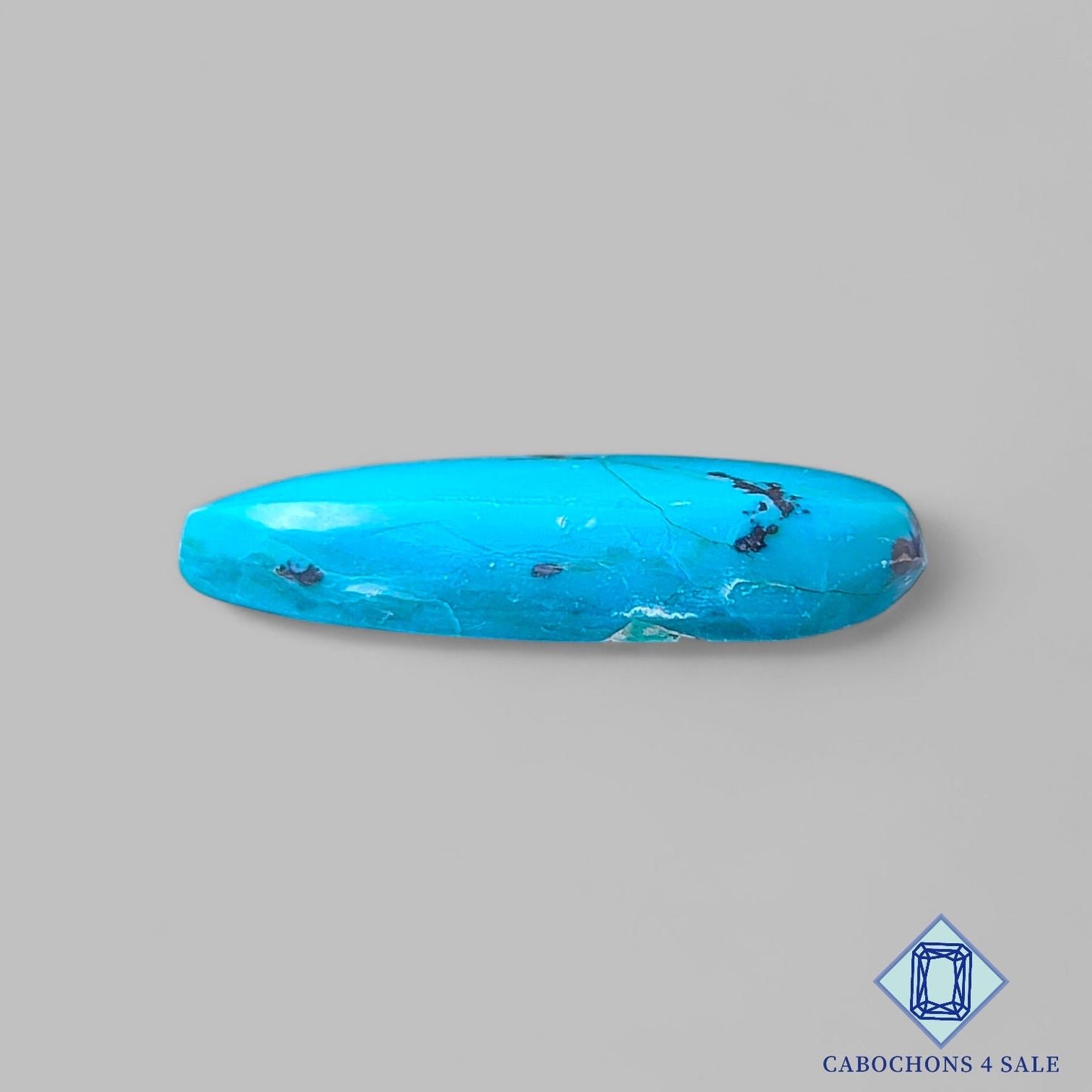 Cabujones de piedra preciosa Shattuckita natural en forma de pera, 30 x 20 x 7 mm, de EE. UU., disponibles para la venta.