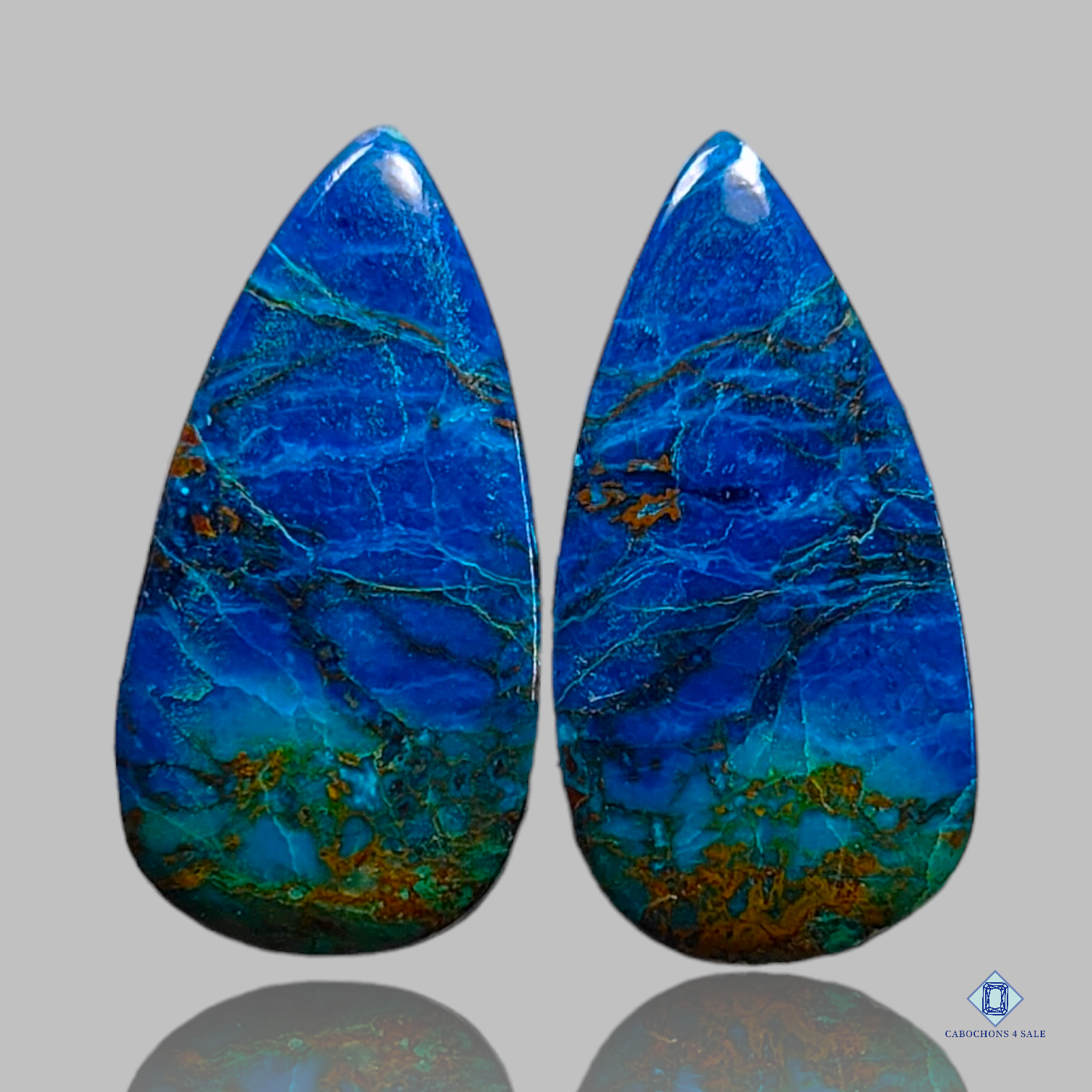 Shattuckite-c4sw1556-pear-Blue-Pairs