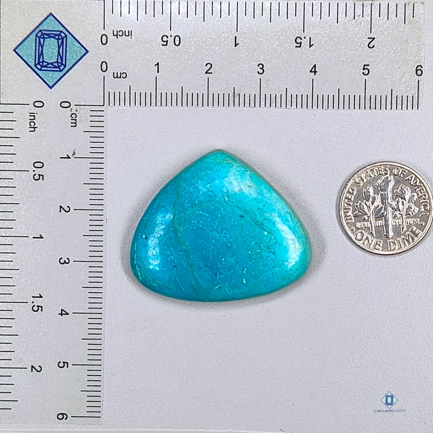 Shattuckite Pear Cabochons