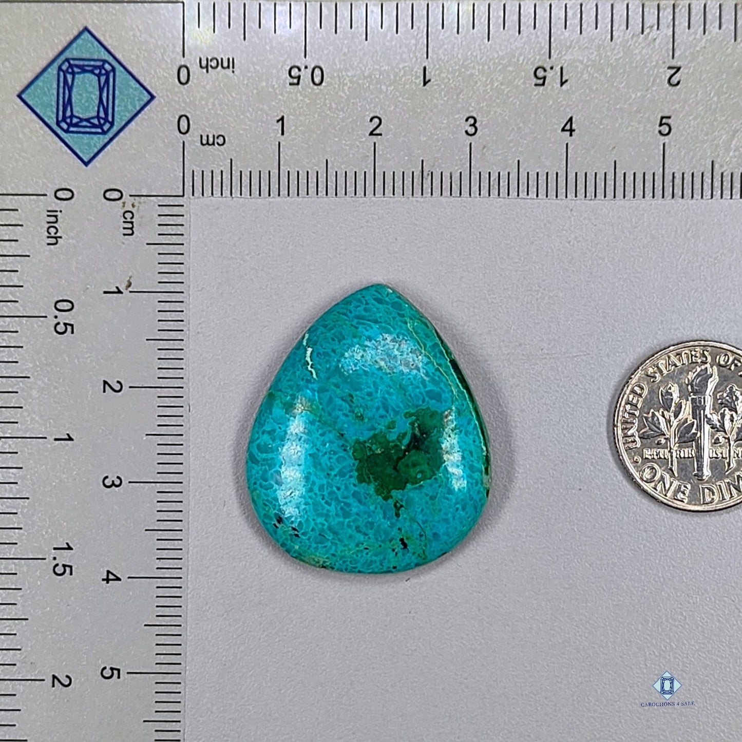 Shattuckite Pear Cabochons