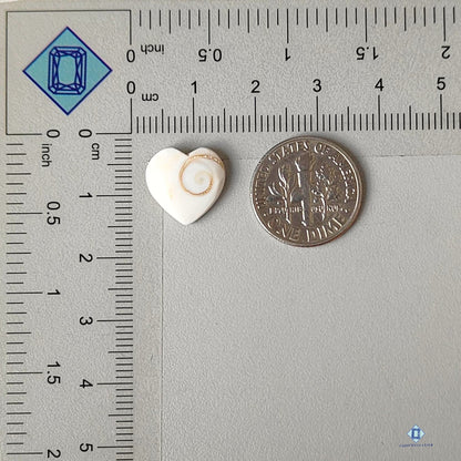 Natural Shiva Gemstone Heart Cabochons 12*12*3mm from India available for sale