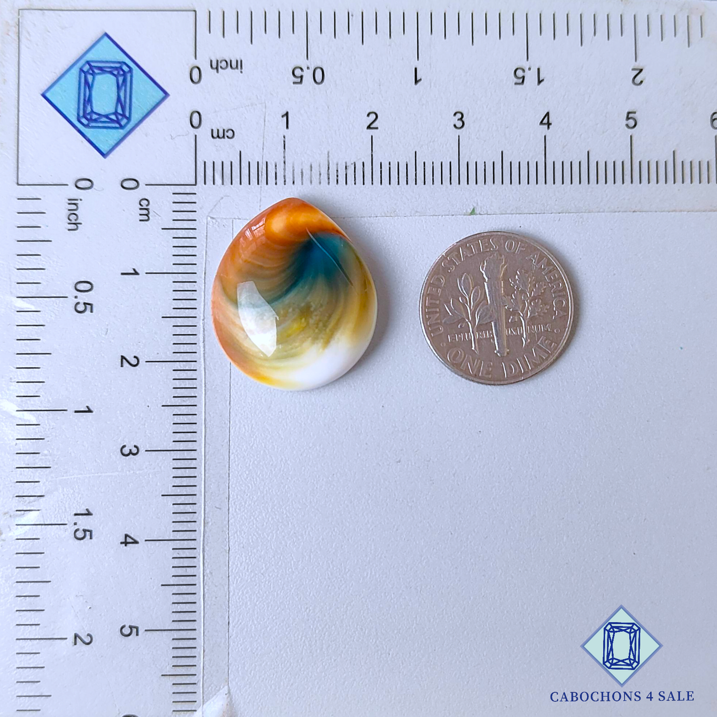 Shiva Eye Pear Cabochons 21*18*6mm