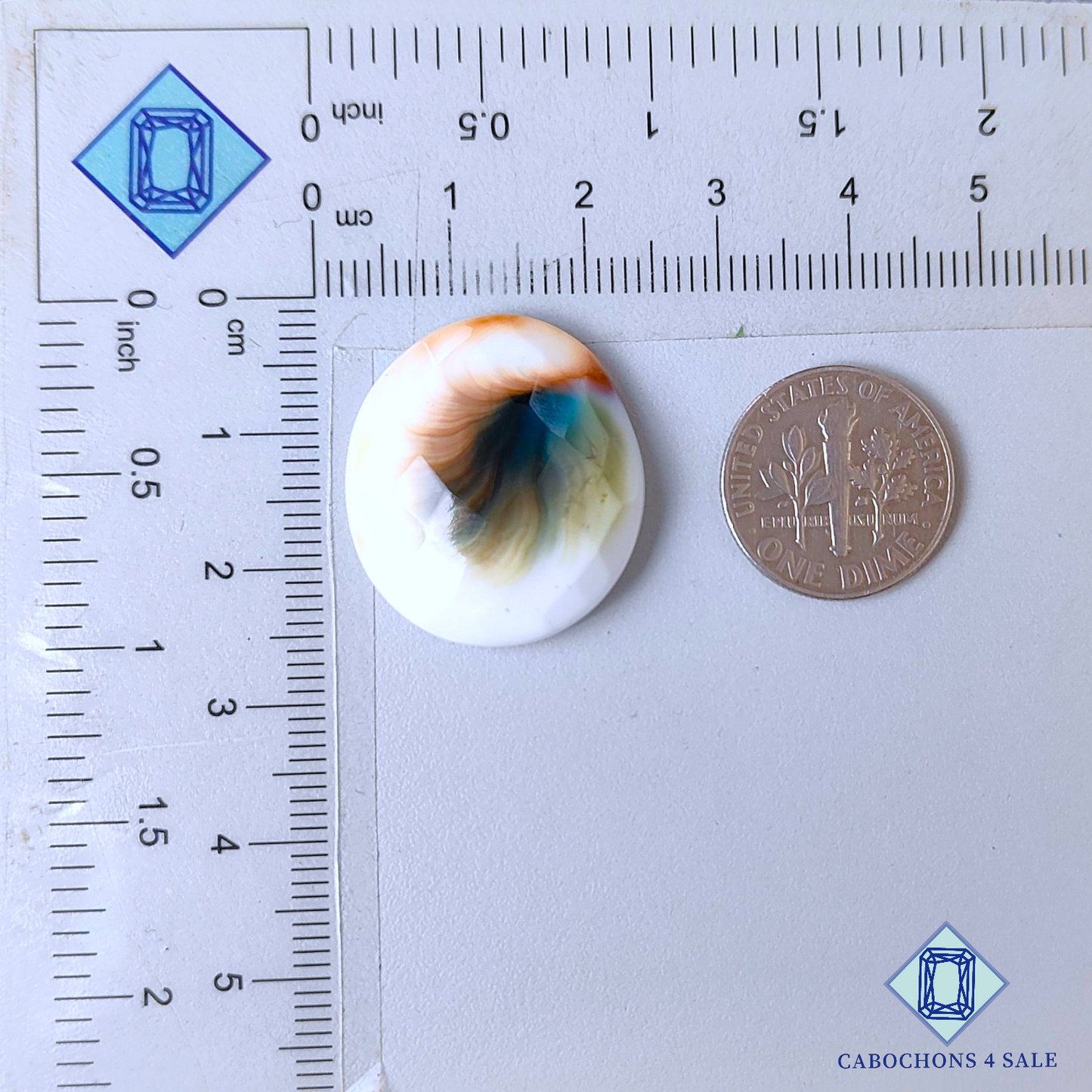 Ojo de Shiva con corte ovalado de 24 x 22 x 6 mm