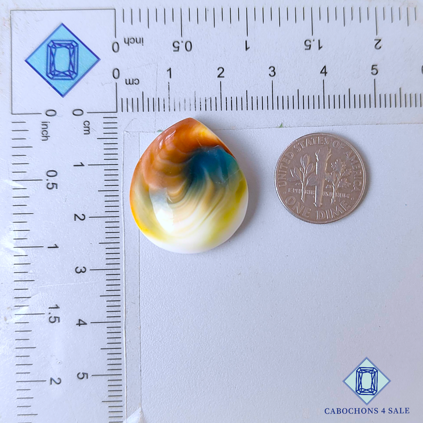 Shiva Eye Pear Cabochons 25*22*8mm