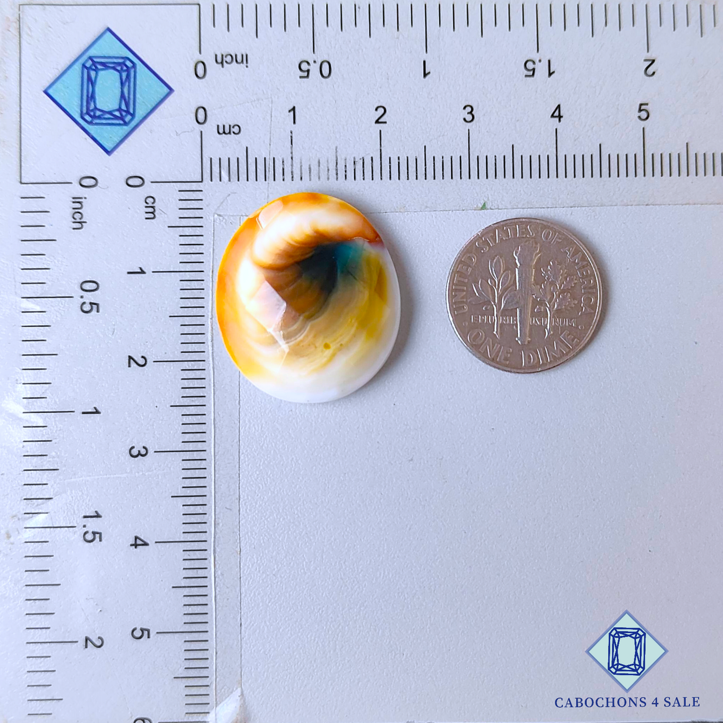 Ojo de Shiva con corte ovalado de 23 x 20 x 7 mm