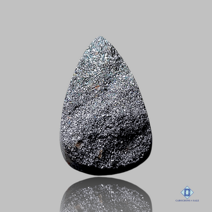 Silver Mica-Pear-Druzy