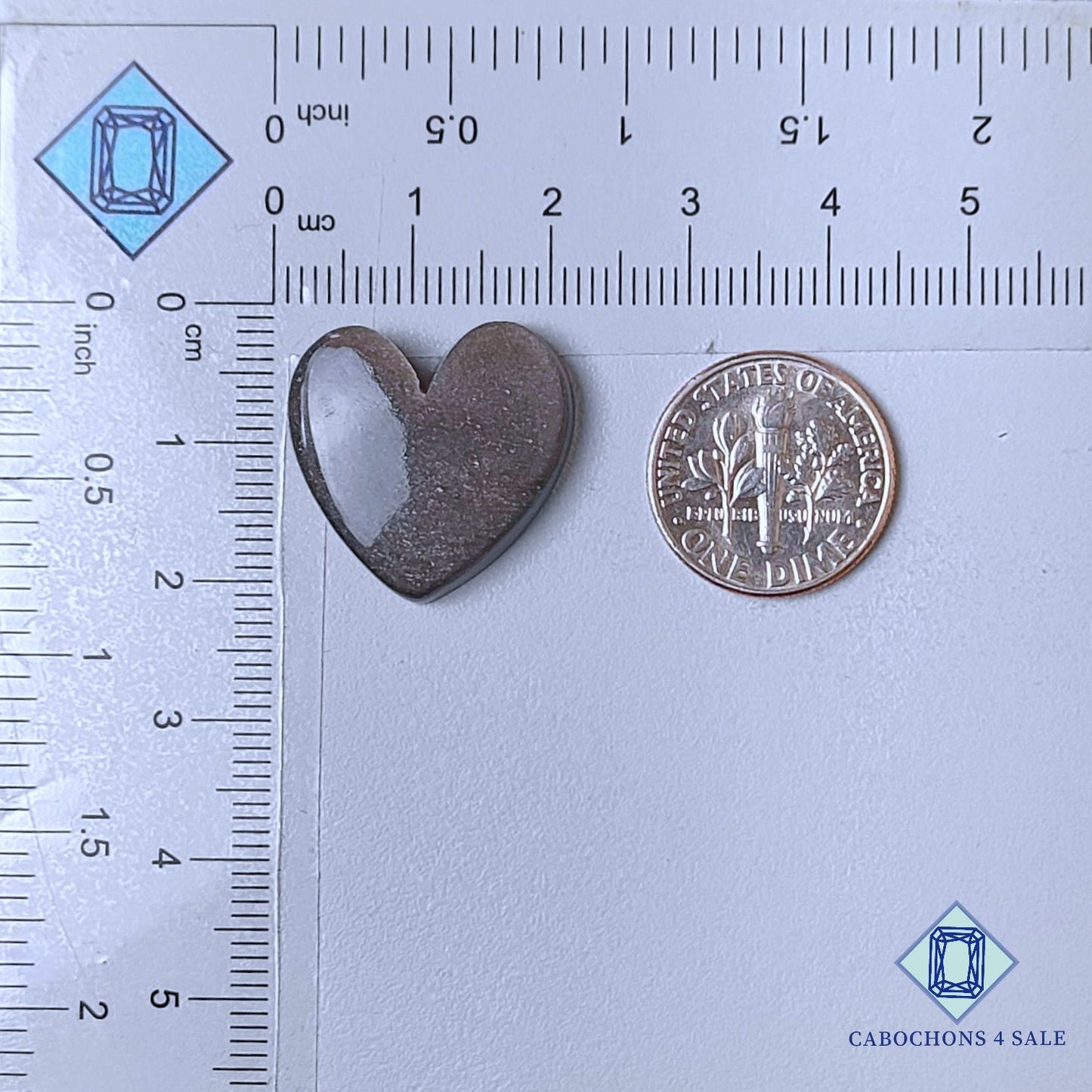 Natural Silver Obsidian Gemstone Heart Carvings 20*20*5mm from Mexico available for sale