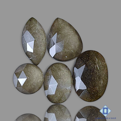 Silver Obsidian + Crystal Quartz Doublet