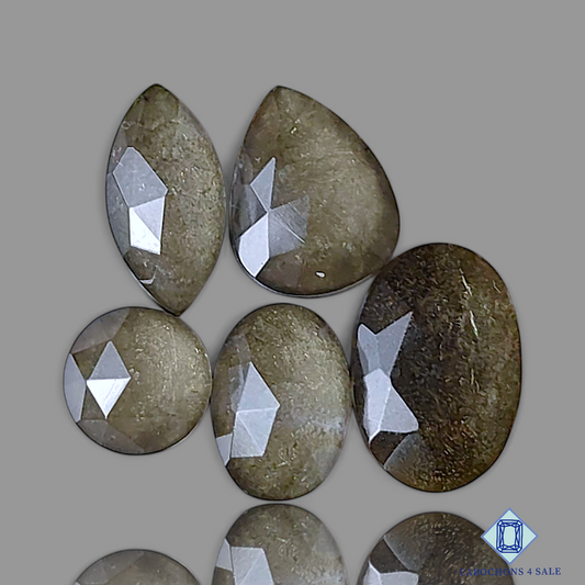 Silver Obsidian + Crystal Quartz Doublet