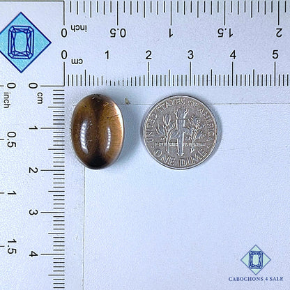 Natural Smoky Quartz Gemstone  Oval Cabochons 18*13*9mm from Brazil available for sale