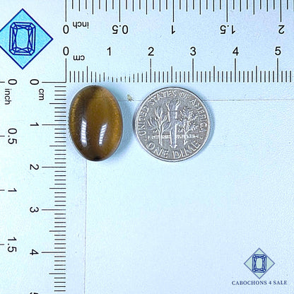 Natural Smoky Quartz Gemstone  Oval Cabochons 18*13*7mm from Brazil available for sale