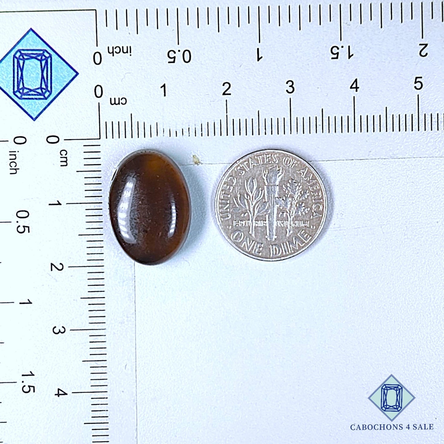 Natural Smoky Quartz Gemstone  Oval Cabochons 18*13*6mm from Brazil available for sale