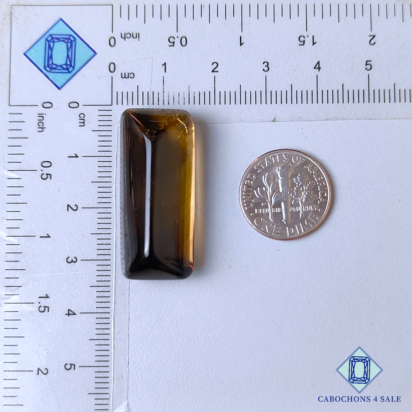 Smoky Quartz Rectangle Faceted Cut