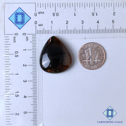 Smoky Quartz Pear Cabochons