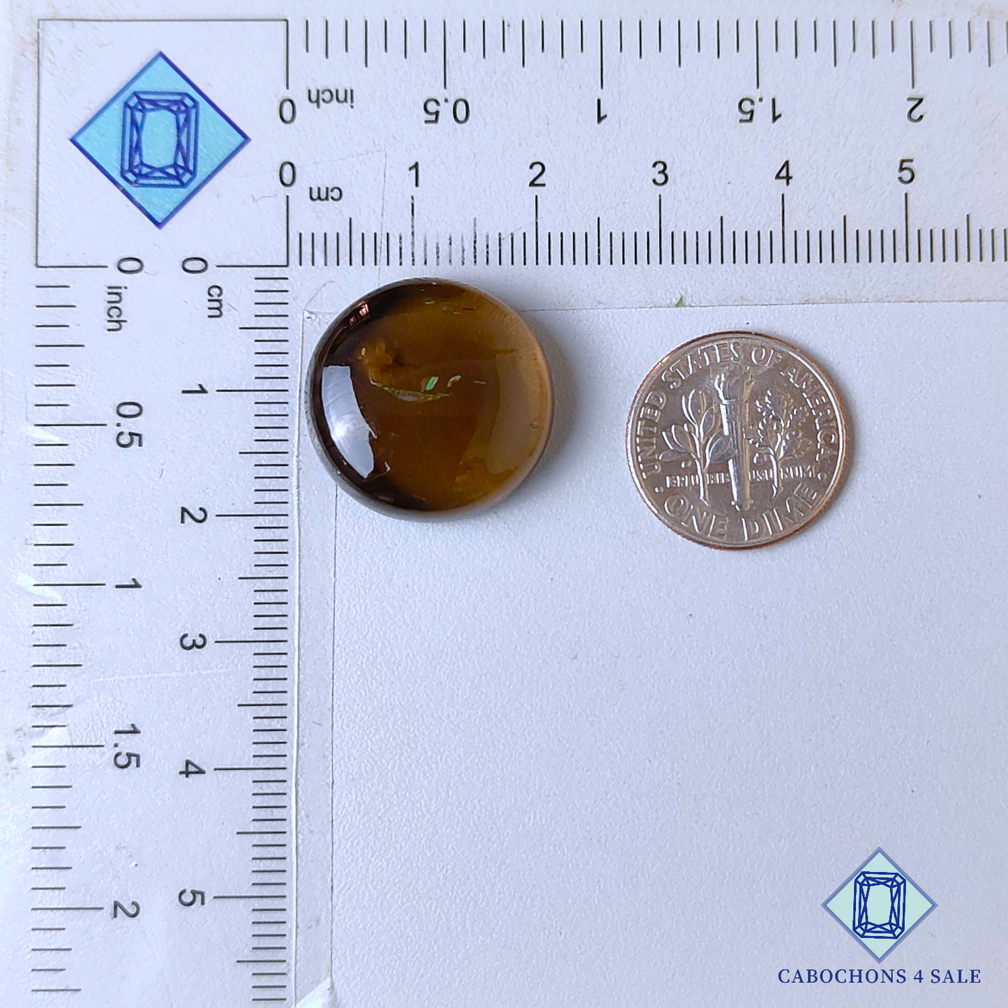 Smoky Quartz Round Cabochons