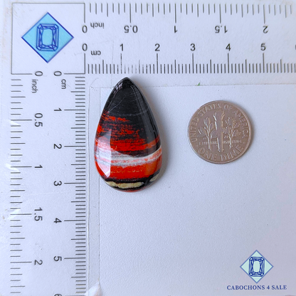 Snake Skin Jasper Pear Cabochons 31*18*6mm