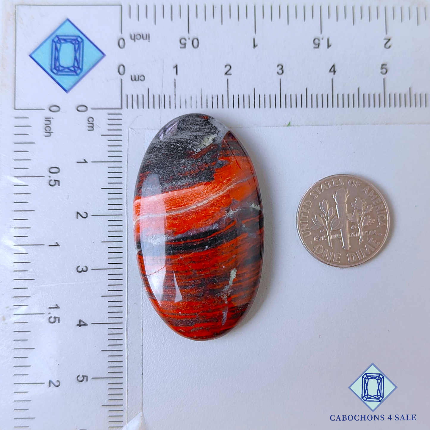 Snake Skin Jasper Oval Cabochons 42*24*6mm