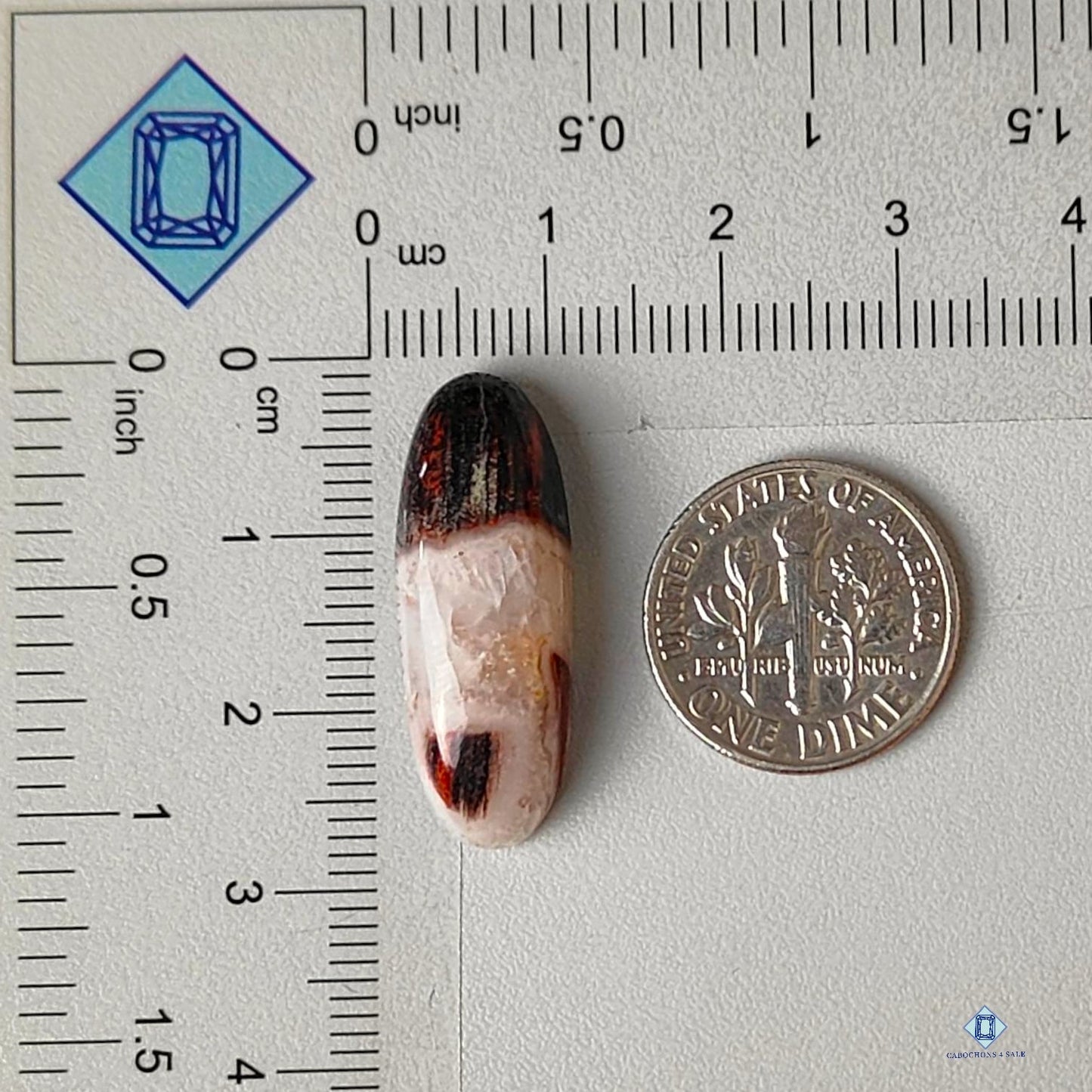Natural Snake Skin Jasper Gemstone Oval Cabochons 26*10*7mm from Australia available for sale