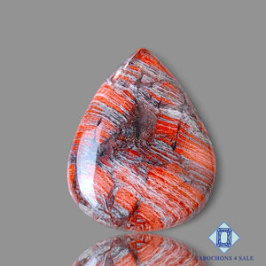 Snake Skin Jasper Pear Cabochons