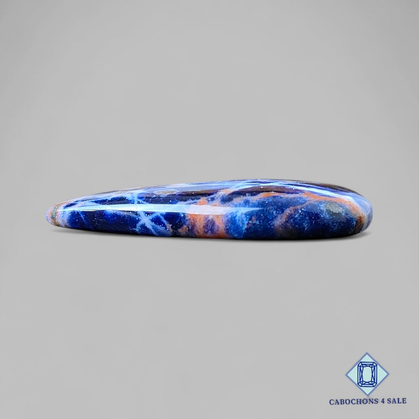 Natural Sodalite Gemstone Pear Cabochons 39*21*6mm from Canada available for sale