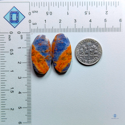 Sodalite-oval-cabochons